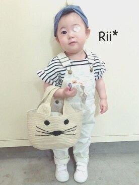 「ＧＷ」｜rii_さん（キッズ・80cm）の春コーディネート