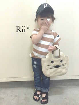 rii_さんの（petit main | プティマイン）を使ったコーディネート