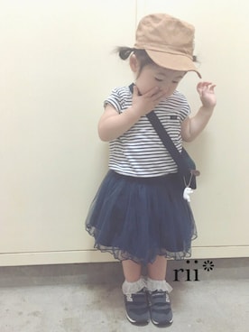 rii_さん（キッズ・90cm）の夏コーディネート