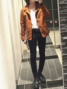 「sandro（サンドロ）のアイテム（ブルゾン）」を使った、Hiroaki Takeiさん（メンズ・175cm）の春コーディネート