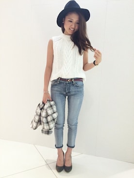 「DRWCYS（ドロシーズ）のアイテム」を使った、ARISAさん（レディース・160cm）の夏コーディネート