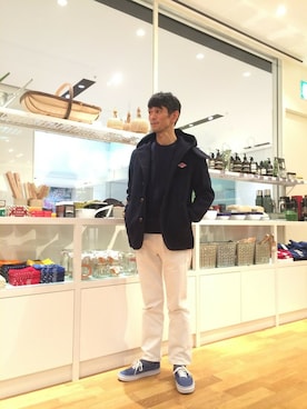 「アイテム（ピーコート）」を使った、sugiyaさん（メンズ・170cm）の秋コーディネート