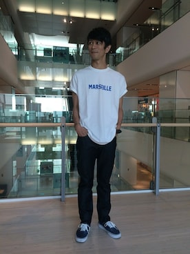 「Bshop（ビショップ）のアイテム」を使った、sugiyaさん（メンズ・171cm）の夏コーディネート