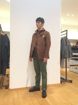 「アイテム（Tシャツ/カットソー、その他）」を使った、sugiyaさん（メンズ・171cm）の秋コーディネート