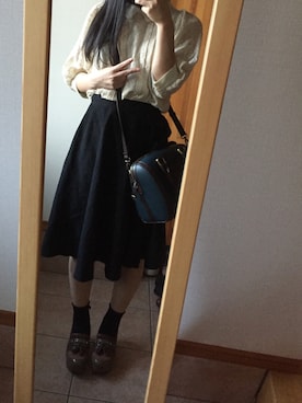 「Minx（ミンクス）のアイテム」を使った、翡翠さん（レディース・162cm）の秋コーディネート