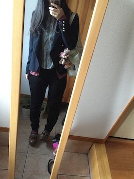 「Minx（ミンクス）のアイテム」を使った、翡翠さん（レディース・162cm）の秋コーディネート