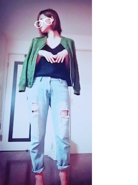 「LOUNGEDRESS（ラウンジドレス）のアイテム（ブルゾン）」を使った、Lupii  aniさん（レディース・165cm）の秋コーディネート