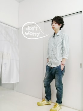 「グラミチ」｜「アイテム（財布/小物）」を使った、n.y.a h.h さん（メンズ・165cm）の夏コーディネート