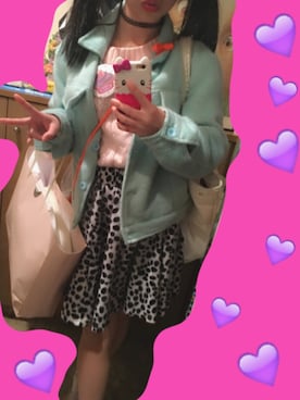「PECOGIRL」｜みにぃちゃんさん（レディース・147cm）の春コーディネート