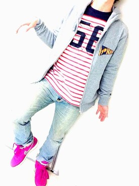 「アイテム（CD）」を使った、STonAtionさん（メンズ・168cm）の冬コーディネート