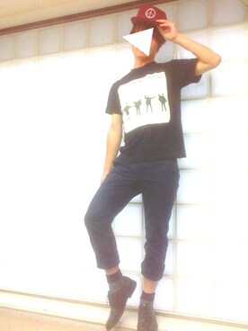 「Deviluse（Deviluse）のアイテム（キャップ）」を使った、STonAtionさん（メンズ・168cm）の秋コーディネート