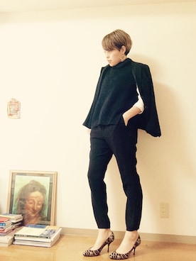 「Ann DEMEULEMEESTER（アンドゥムルメステール）のアイテム（テーラードジャケット）」を使った、chie    さん（レディース・165cm）の秋コーディネート