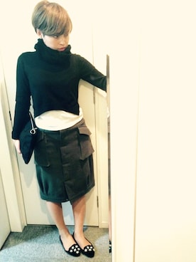 「Jeffrey Campbell（ジェフリーキャンベル）のアイテム（バレエシューズ）」を使った、chie    さん（レディース・165cm）の秋コーディネート