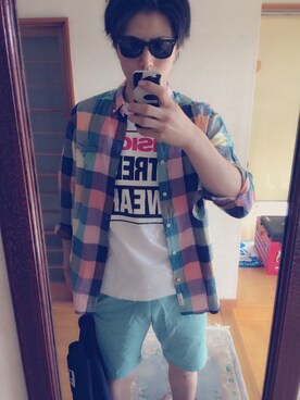 かずさん（メンズ・175cm）の夏コーディネート