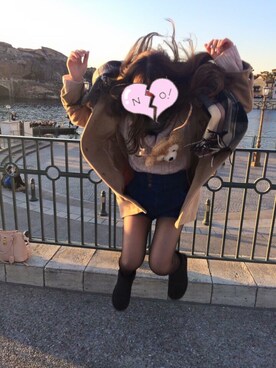 「Marblee（マー ブリー）のアイテム（ジャケット/アウター）」を使った、ゆっぴょん🐰💗さん（レディース・155cm）の秋コーディネート