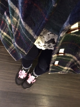 「B.L.U.E（ビーエルユーイー）のアイテム（ジャケット/アウター）」を使った、mamiさん（レディース・158cm）の冬コーディネート