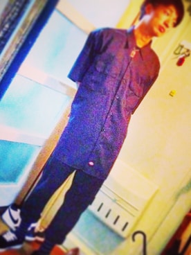 「Dickies（ディッキーズ）のアイテム（ナイロンジャケット）」を使った、Kawabe Tsukasaさん（メンズ・175cm）の秋コーディネート