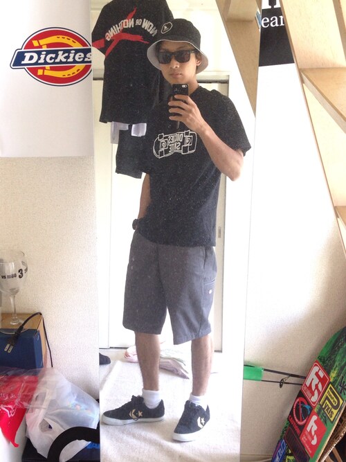 Kawabe Tsukasa Dickiesのパンツを使ったコーディネート Wear