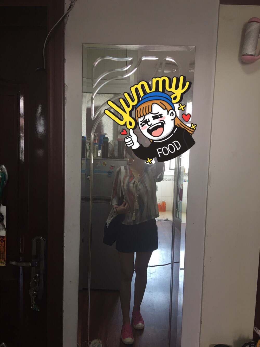 「Nativeのアイテム（サンダル、ピンク系）」を使った、Miss_KingZさん（レディース・160cm）の夏コーディネートの1枚目の写真