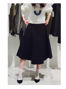 「skirt」｜「アイテム（スウェット）」を使った、azukiさん（レディース・158cm）の春コーディネート