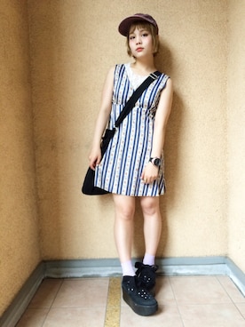 「TOKYO BOPPER（TOKYO BOPPER）のアイテム」を使った、fumiさん（レディース・150cm）の春コーディネート