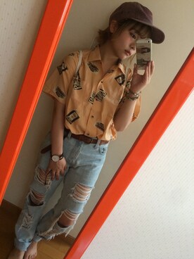 「Daniel Wellington」｜fumiさん（レディース・151cm）の夏コーディネート