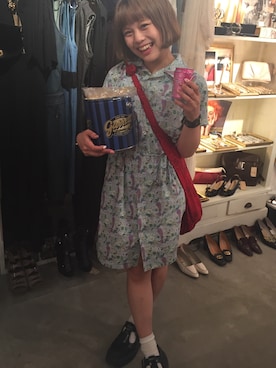 「BEAMS BOY（ビームスボーイ）のアイテム（ワンピース/ドレス）」を使った、fumiさん（レディース・151cm）の夏コーディネート