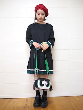 「さしいろ」｜「アイテム（財布/小物）」を使った、fumiさん（レディース・151cm）の秋コーディネート