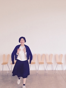 「くつした」｜「アイテム（スウェット）」を使った、CHARLIEさん（レディース・163cm）の春コーディネート