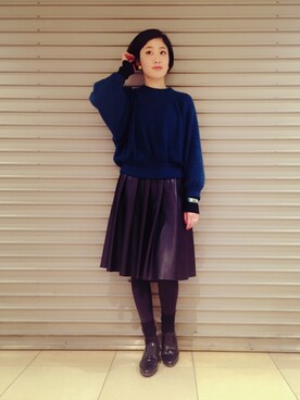 「Sabrina Martone（サブリナマルトーネ）のアイテム」を使った、CHARLIEさん（レディース・163cm）の冬コーディネート