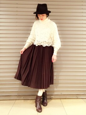 CHARLIEさん（レディース・163cm）の冬コーディネート