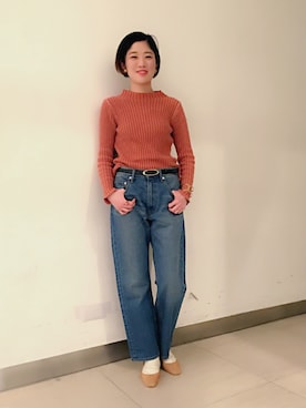 「アイテム（バングル/リストバンド）」を使った、CHARLIEさん（レディース・163cm・20代）の冬コーディネート