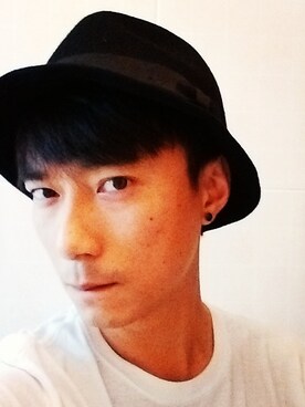「TOPMAN（トップマン）のアイテム（帽子）」を使った、jon makさん（メンズ・167cm）の夏コーディネート