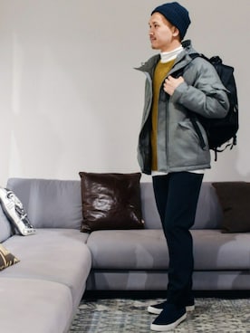 「RAGEBLUE（レイジブルー）のアイテム（その他アウター）」を使った、ISSEYさん（メンズ・173cm）の秋コーディネート