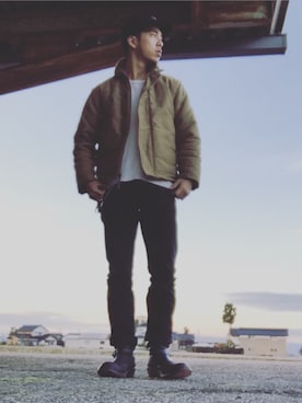 「アイテム（その他アウター）」を使った、BNSさん（メンズ・172cm・20代）の冬コーディネート
