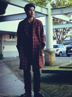 「LOST CONTROL（ロストコントロール）のアイテム（ジャケット/アウター）」を使った、BNSさん（メンズ・172cm）の冬コーディネート