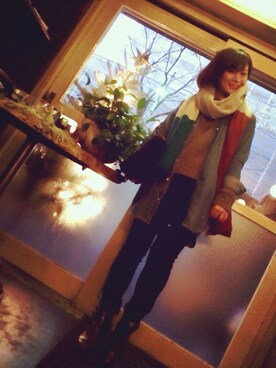 kayaさん（レディース・158cm）の冬コーディネート