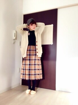 kayaさん（レディース・158cm）の冬コーディネート