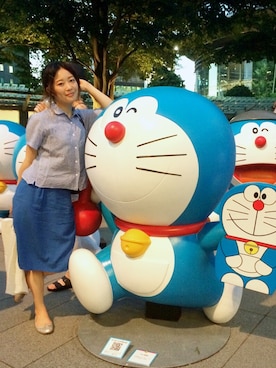 「NANO universe（ナノユニバース）のアイテム（バレエシューズ）」を使った、kayaさん（レディース・158cm）の夏コーディネート