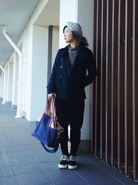 kayaさん（レディース・157cm）の冬コーディネート