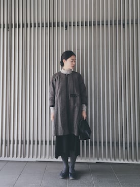 「MARNI（マルニ）のアイテム（その他アウター）」を使った、kayaさん（レディース・157cm）の秋コーディネート