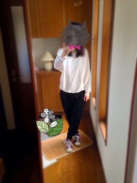 「WEGO（ウィゴー）のキャップ（キャップ、ブラック系）」を使った、kuroneko*さん（レディース・160cm）の春コーディネート