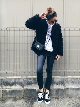 「DHOLIC（ディーホリック）のアイテム（その他アウター）」を使った、mariko   さん（レディース・170cm）の冬コーディネート