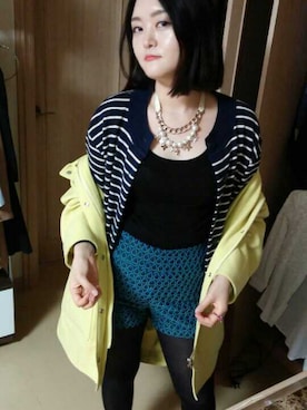 「アイテム（イヤリング）」を使った、hy.cocoさん（レディース・164cm・20代）の夏コーディネート