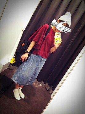 「LOWRYS FARM」｜「アイテム（雑貨/ホビー）」を使った、😈さん（レディース・154cm）の秋コーディネート