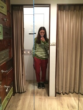 「Nike flyknit」｜「アイテム（シューズ）」を使った、瑄さん（レディース・160cm）の冬コーディネート