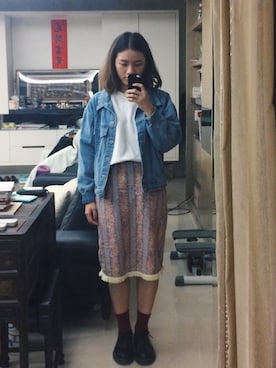 「skirt」｜「アイテム（その他シューズ）」を使った、瑄さん（レディース・160cm）の秋コーディネート