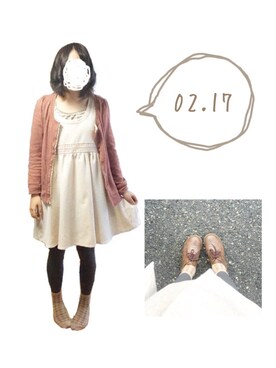 「Crisp」｜みきさん（レディース・151cm）の冬コーディネート