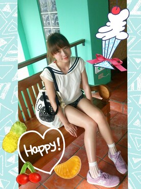 PatsyWongさん（レディース・165cm）の夏コーディネート