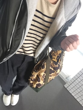 「OBEY」｜「アイテム（ブルゾン）」を使った、あやさん（レディース・159cm）の冬コーディネート